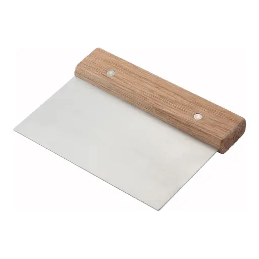 [DSC-3]  Dough Scraper, Wooden Handle