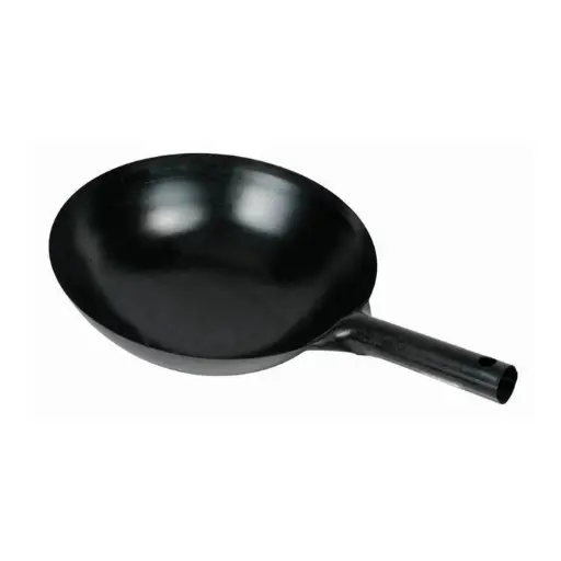 [WOK-36] Black Carbon Steel Wok - 16"