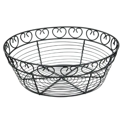[WBKG-10R] 10" Round Wire Serving Basket