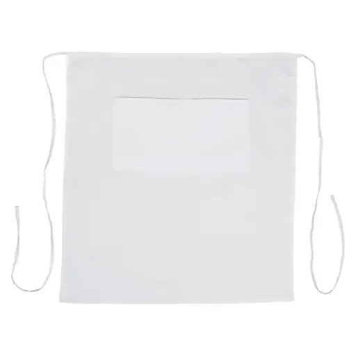 [WA-3129WH] Bistro Full Length Apron - White