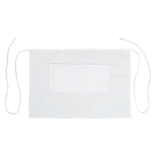 [WA-2819W] Bistro Half Length Apron - White