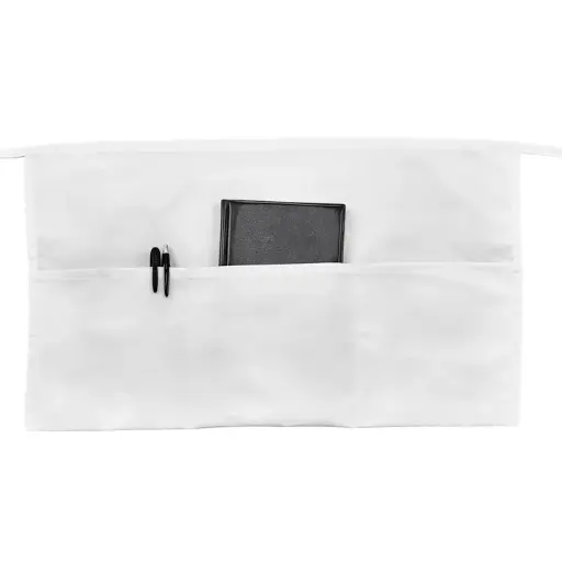 - 3-Pocket Waist Apron - White 