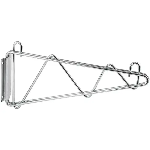 [VCB-14] Shelving Wall Mount Brackets, Chrome-Plated, 1 Pair - 14"