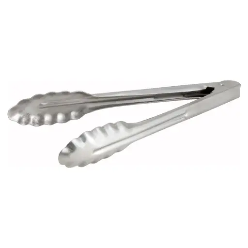 [UT-9HT] Stainless Steel Utility Tongs, Extra Heavyweight - 9"