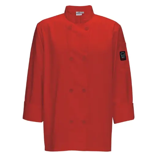 [UNF-6RXXL] Men's Tapered Fit Chef Jacket