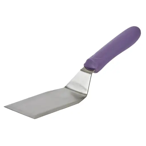 [TWP-61P] Allergen-Free Hamburger Turner with Offset, 5-1/8" x 2-7/8" Blade