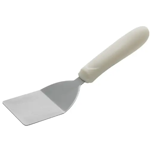 [TWP-30] Mini Turner with Offset, White Polypropylene Handle, 2" x 2-1/4" Blade