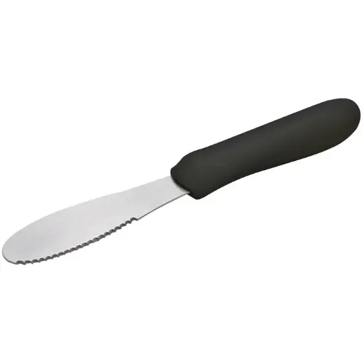 [TKP-31] Sandwich Spreader, Black Polypropylene Handle, 3-5/8" x 1-1/4" Blade