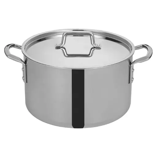 [TGSP-16] Tri-Gen Tri-Ply Stainless Steel Stock Pot with Cover - 16 Quart