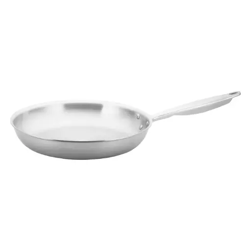 [TGFP-12] Tri-Gen Tri-Ply Stainless Steel Fry Pan, Natural - 12" Dia