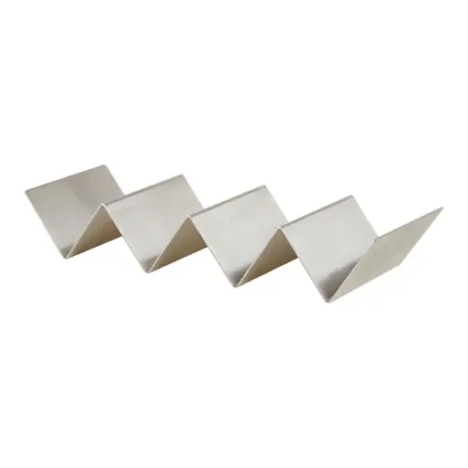 [TCHS-34] Taco Holder, Stainless Steel - 3-4 Slots