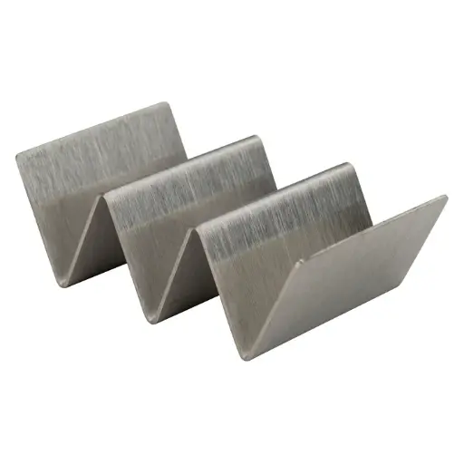 [TCHS-23] Mini Taco Holder, Stainless Steel - 2-3 Slots