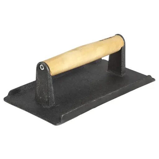 [SWA-9] 2.5 Lb Cast Iron Steak Weight - 5-1/4 x 9