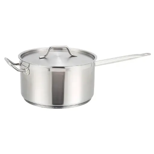 [SSSP-7] Stainless Steel Sauce Pan with Cover - 7-1/2 Quart