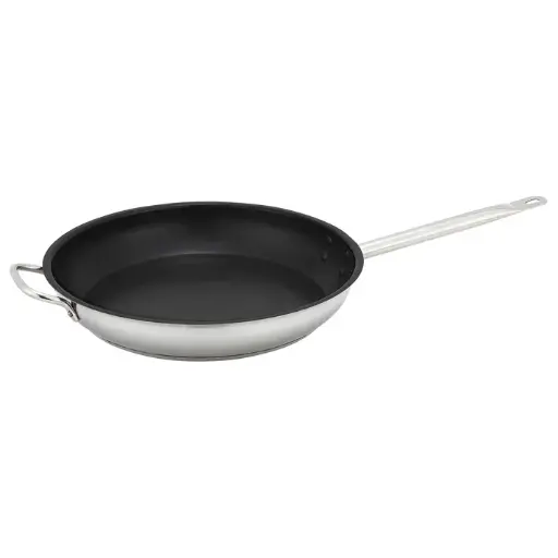 [SSFP-14NS] Stainless Steel Fry Pan, Non-Stick - 14" Dia