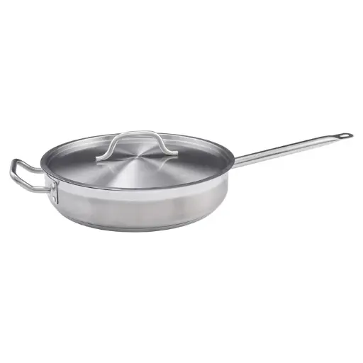 [SSET-5] Stainless Steel Saut Pan with Cover - 5 Quart