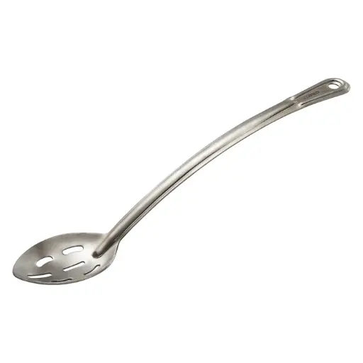[SSCH-15L] Curv™ Stainless Steel Basting Spoon - Slotted, 15"