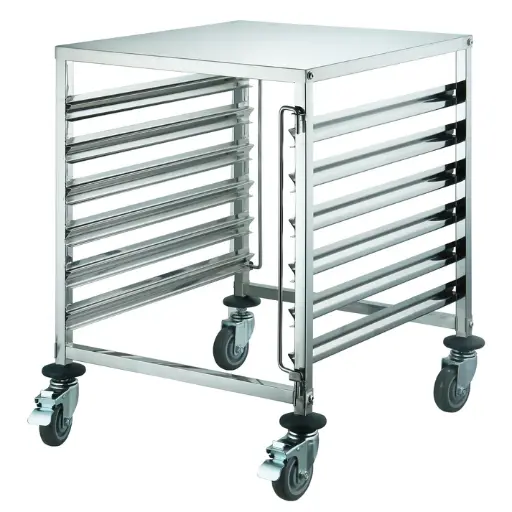 [SRK-12D]  12-Tier Side-Load Steam/Food Pan Rack with Brakes