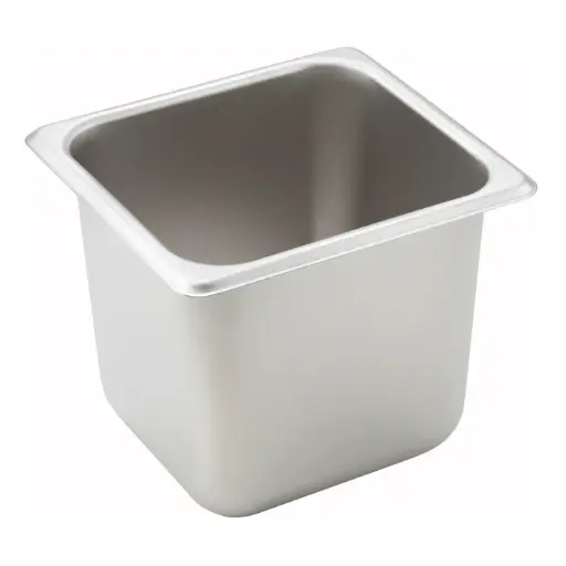 [SPS6] Straight-Sided Steam Pan, 25 Gauge Stainless Steel
