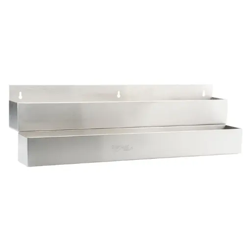 [SPR-32D] Bar Maid Double Bar Speed Rail, Stainless Steel - 32"