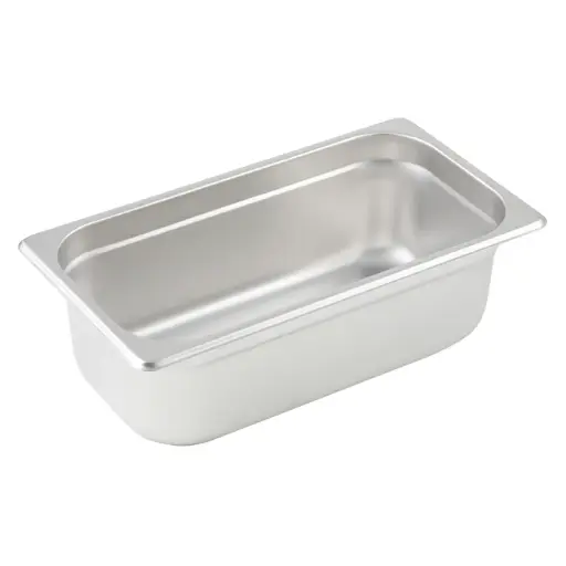 [SPJP-304]  Anti-Jam Steam Pan, 23 Gauge Stainless Steel - 1/3, 4"