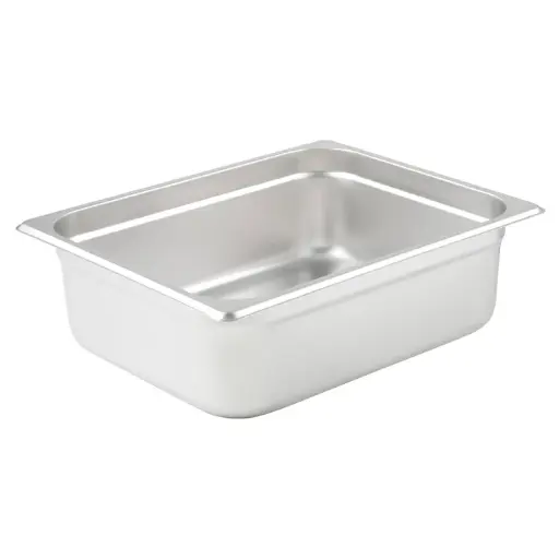 [SPJP-204] Anti-Jam Steam Pan, 23 Gauge Stainless Steel - Half, 4"