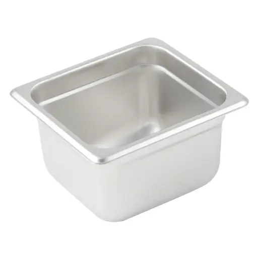 [SPJM-604] Anti-Jam Steam Pan, 24 Gauge Stainless Steel - 1/6, 4"