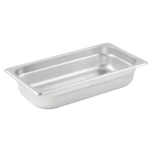 [SPJM-302] Anti-Jam Steam Pan, 24 Gauge Stainless Steel - 1/3, 2-1/2"