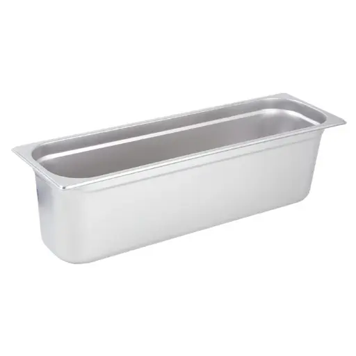 [SPJL-6HL] Anti-Jam Half Long Steam Pan, 25 Gauge Stainless Steel - 6"