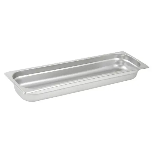 [SPJL-2HL] Anti-Jam Half Long Steam Pan, 25 Gauge Stainless Steel - 2-1/2"