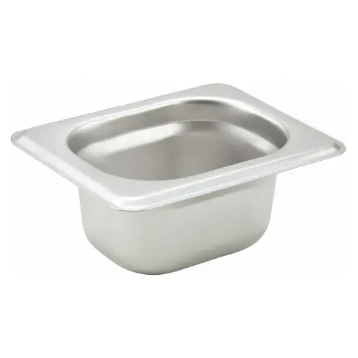 [SPJH-1802] 1/18 Size Anti-Jamming Steam Pan, 2" Depth, 22 Gauge Stainless Steel
