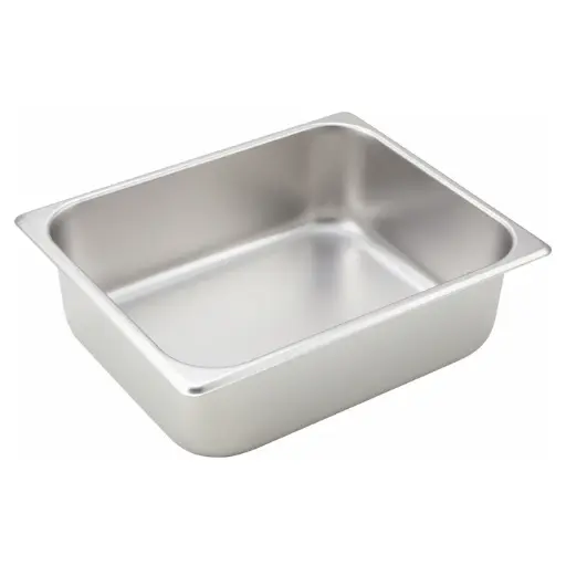 [SPH4]  Straight-Sided Steam Pan, 25 Gauge Stainless Steel