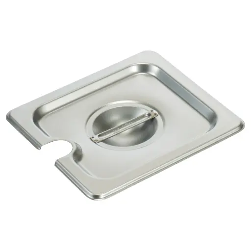[SPCS] 18/8 Stainless Steel Steam Pan Cover, Slotted - 1/6