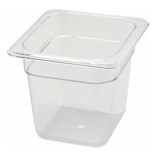 [SP7606]  Polycarbonate Food Pan, 1/6 Size - 5-1/2"