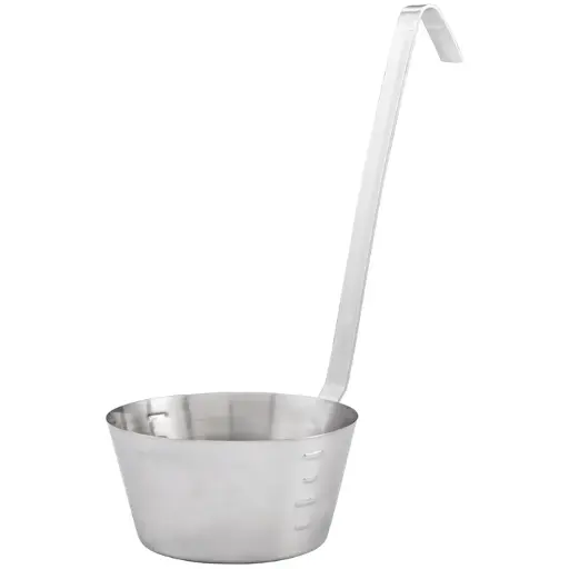 [SHHD-1] 1 Qt Stainless Steel Hooked Handle Dipper