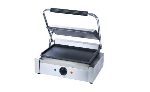 [ES14] Electric Panini Sandwich Grill Top & Lower Flat 