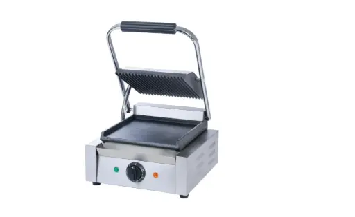 [EPS14] Electric Panini Sandwich Grill Ribbed & Lower Flat 