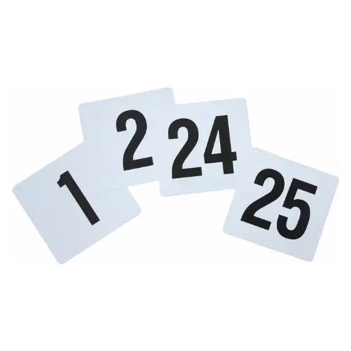 [72305] Plastic Table Numbers, 1-25