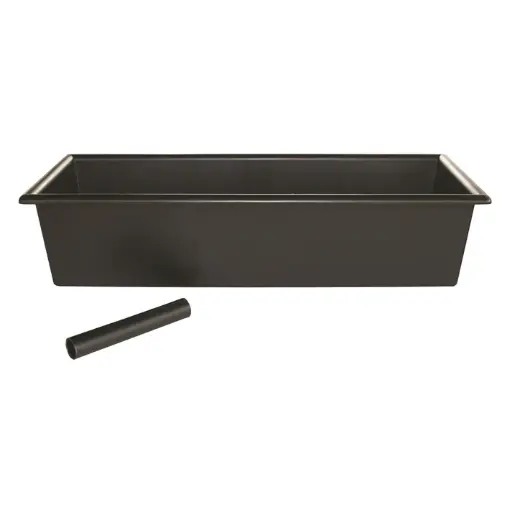 [CR-760] Bar Maid Drain Tray with Drain Tube, Black