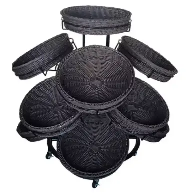 Vegetable & Fruit Basket Stand - 9 Baskets 