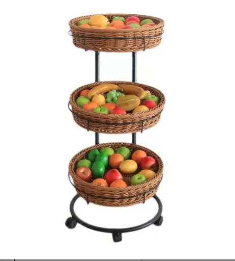 [FV3] Vegetable & Fruit Basket Stand - 3 Baskets  