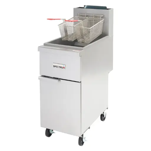 [NGGF-40-NG] Spectrum Gas Deep Fryer, 40lb, 3-Tube, Natural Gas
