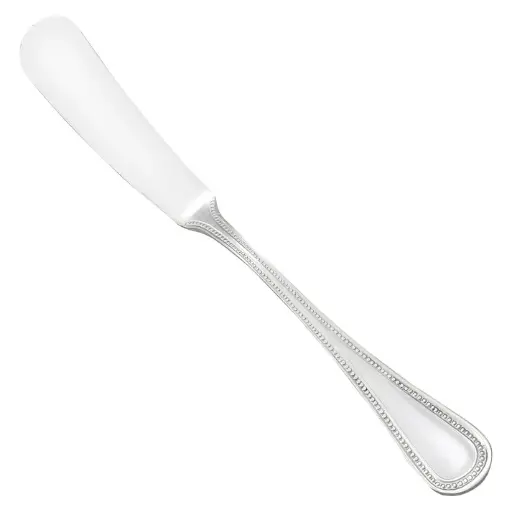 [0036-12] Deluxe Pearl Butter Spreader, 18/8 Extra Heavyweight
