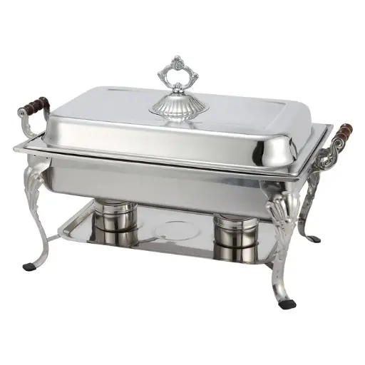 [408-1] Crown Collection 8 Quart Full-Size Chafer, Medium Weight