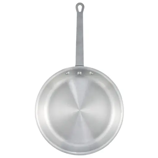 [AFP-12A] Aluminum Fry Pan, Gladiator, Natural Finish - 12" Dia