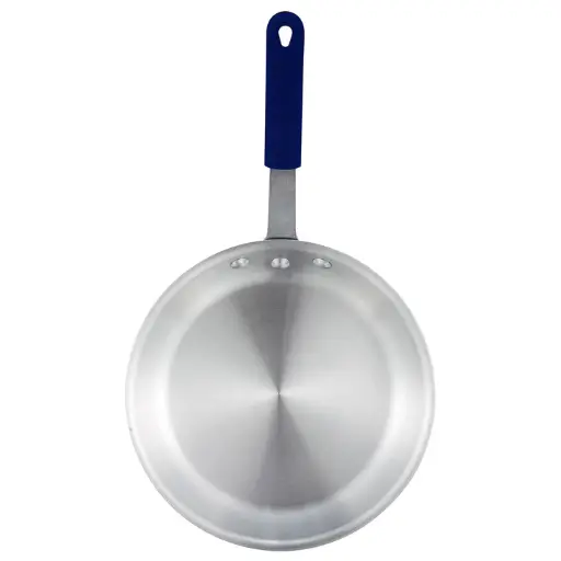 [AFP-14A-H] Aluminum Fry Pan, Gladiator, Natural Finish - 14" Dia with Silicone Sleeve