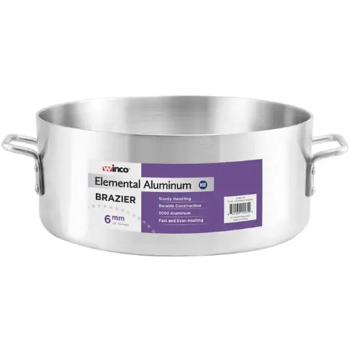 [ALBH-28] Elemental Aluminum Brazier, 6mm - 28 Quart