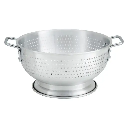 [ALO-8BH] 8 Quart Colander with Handles and Foot