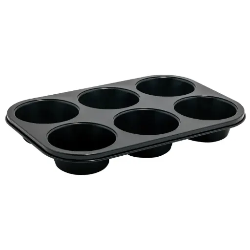 [AMF-6NS] 6-Cup Non-Stick Jumbo Muffin Pan - 7 oz