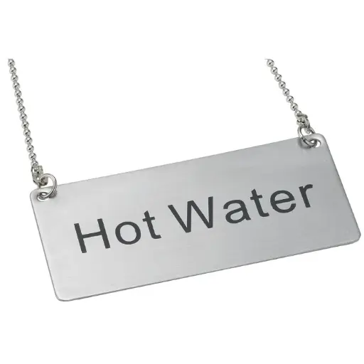[SGN-204] Chain Sign, Stainless Steel - Hot Water